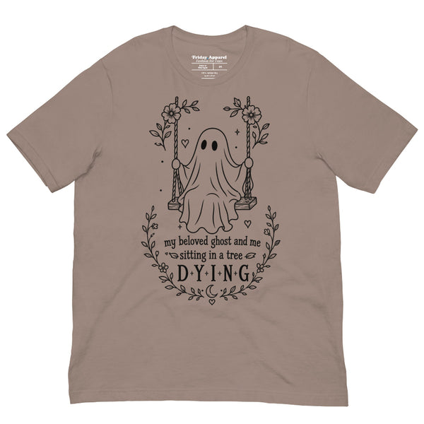 My Beloved Ghost and Me Halloween shirt inspired by Taylor Swift How Did It End with a spooky ghost design for Swifties.