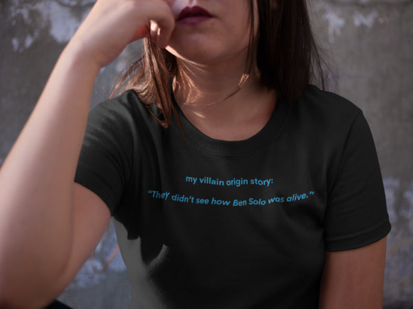 my villain origin story shirt the hunt for ben solo bob iger steven soderbergh adam driver kylo ren star wars movie kathleen kennedy sequels trilogy rey reylo dyad lightsaber jedi disney said no save ben solo fans