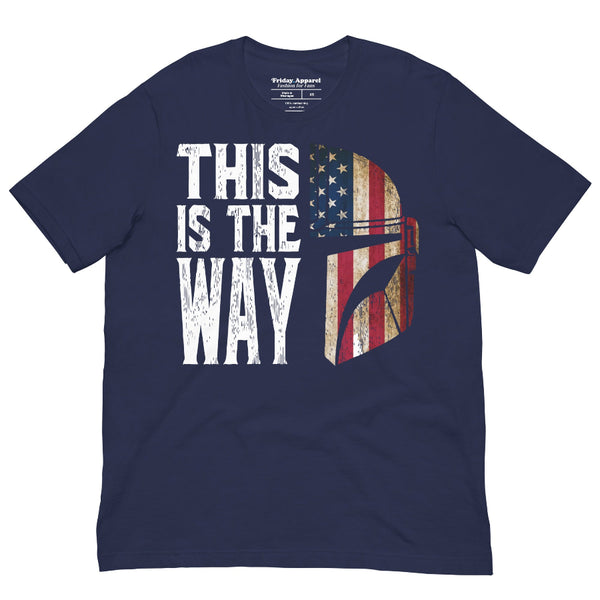 Patriotic This Is The Way American flag Star Wars inspired shirt