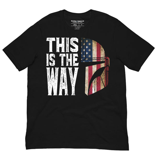 Patriotic This Is The Way American flag Star Wars inspired shirt