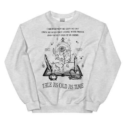 Tale as old as time Beauty and the beast Belle Sweatshirt sweater jumper pullover top disneyland disney world disney swiftie mashup taylor swift eras tour sweater anti hero midnights princess prince