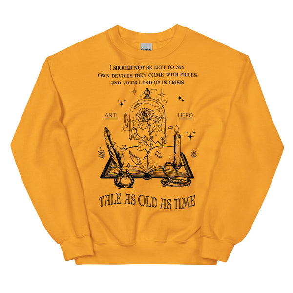 Tale as old as time Beauty and the beast Belle Sweatshirt sweater jumper pullover top disneyland disney world disney swiftie mashup taylor swift eras tour sweater anti hero midnights princess prince