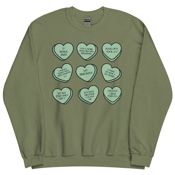 LOTR Candy Hearts Sweatshirt