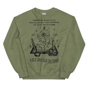Tale as old as time Beauty and the beast Belle Sweatshirt sweater jumper pullover top disneyland disney world disney swiftie mashup taylor swift eras tour sweater anti hero midnights princess prince