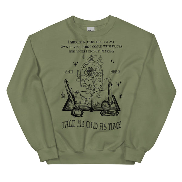 Tale as old as time Beauty and the beast Belle Sweatshirt sweater jumper pullover top disneyland disney world disney swiftie mashup taylor swift eras tour sweater anti hero midnights princess prince