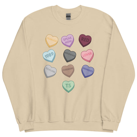 Eras Candy Hearts Sweatshirt