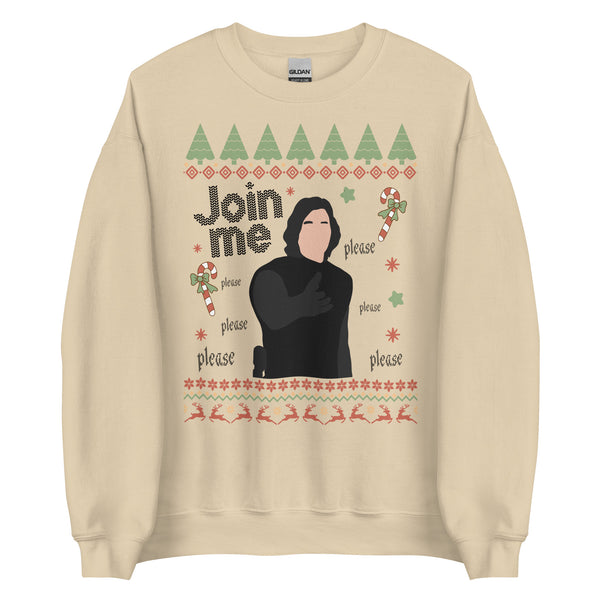 Kylo Ren Join Me (please) Holiday Unisex Sweatshirt