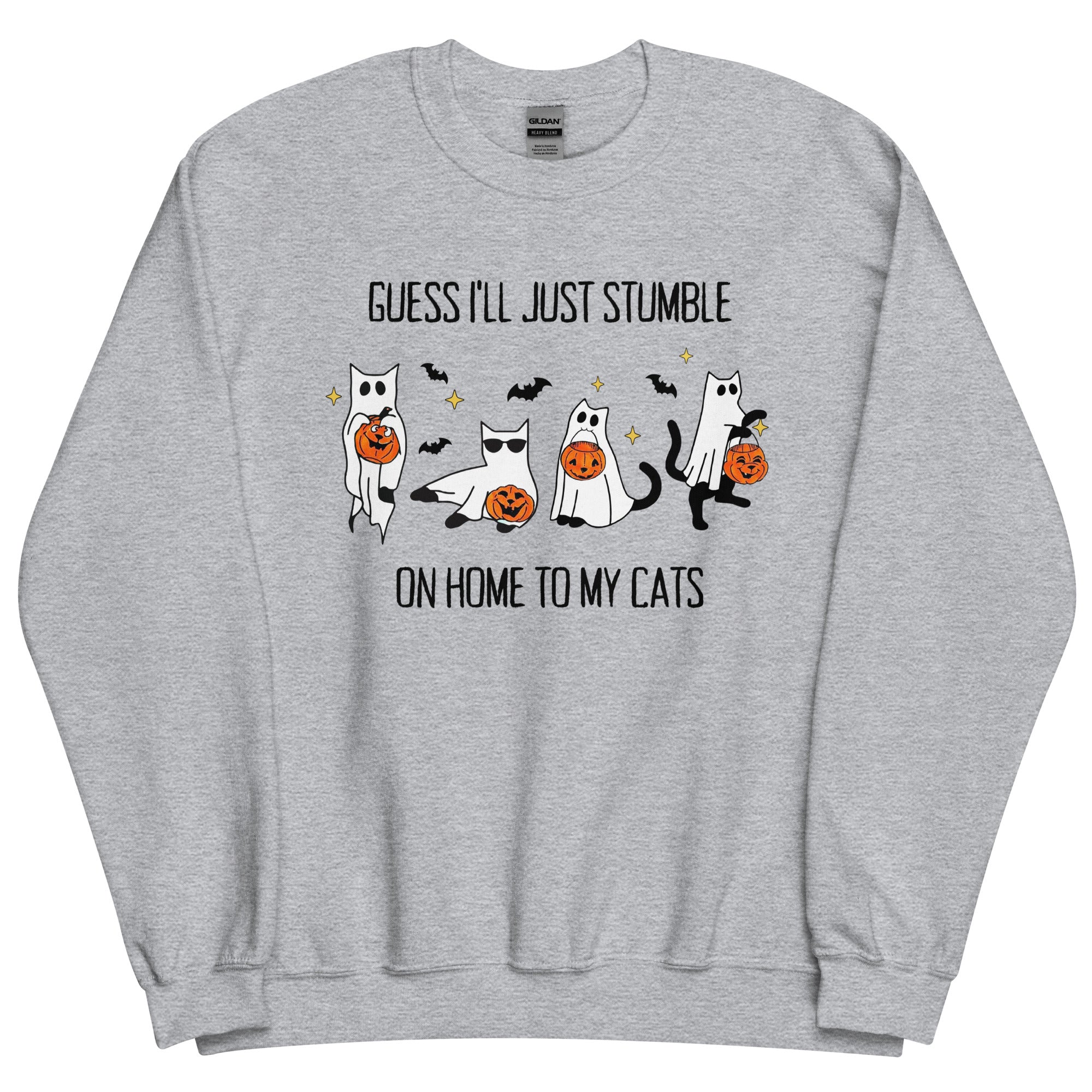 Gorgeous Cats Halloween Sweatshirt