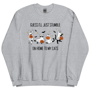 Gorgeous Cats Halloween Sweatshirt