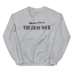 Mentally Still At The Eras Tour Sweatshirt colorful star for each era taylor swift swiftie sweater grey unisex cotton polyester top