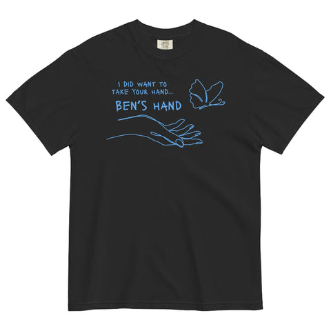 I did want to take your hand ben's hand star wars reylo kylo ren rey graphic tee comfort colors shirt black blue cosplay gift costume galaxy's edge fan party