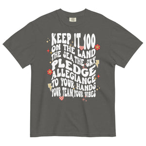 ‘Keep It 100 on the Land the Sea the Sky’ 3 inch durable vinyl sticker, Swiftie-inspired lyric design with coastal aesthetic, perfect for laptops or water bottles. the eras tour documentary listening party movie taylor swift gift keep it 100 the fate of ophelia tayvis taylor travis comfort colors shirt graphic tee outfit t-shirt top matching costume cosplay