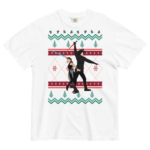 Reylo Throne Room Christmas Heavyweight Tee