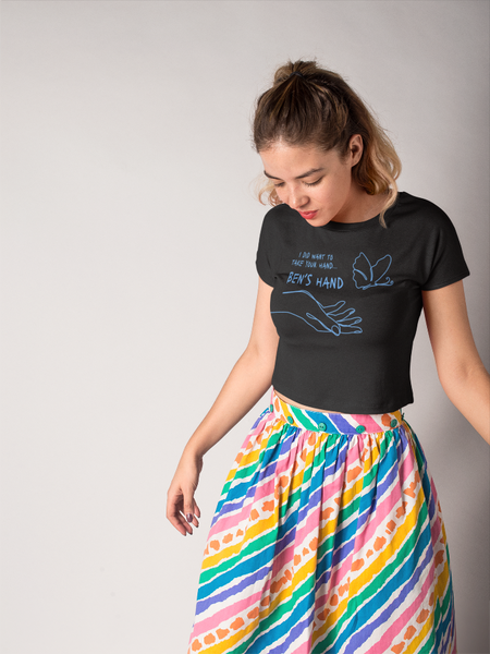 I did want to take your hand ben's hand star wars reylo kylo ren rey graphic tee comfort colors shirt black blue cosplay gift costume galaxy's edge fan party