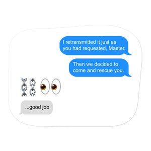 Funny Anakin Texting Obi Wan Prequels Sticker