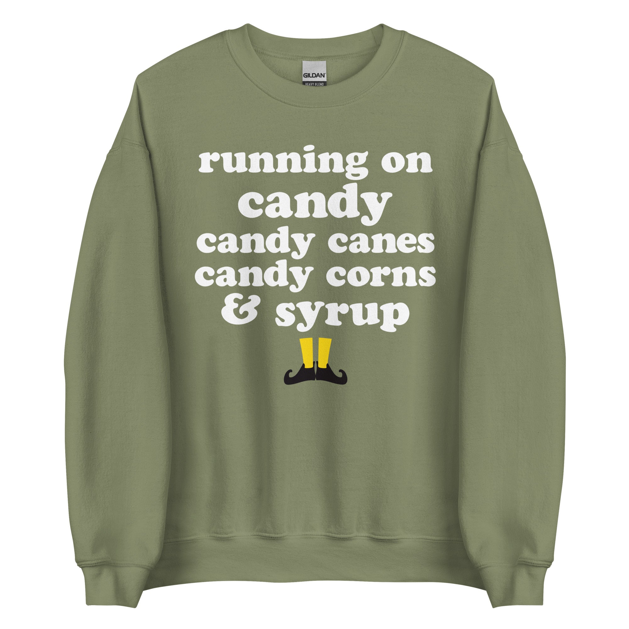 Running on Elf Food Sweatshirt