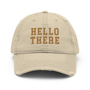Hello There Distressed Hat