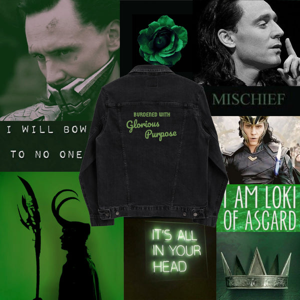 Loki Burdened with Glorious Purpose Denim Jacket