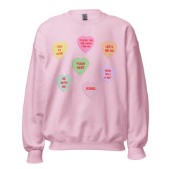 Galaxy Candy Hearts Sweatshirt