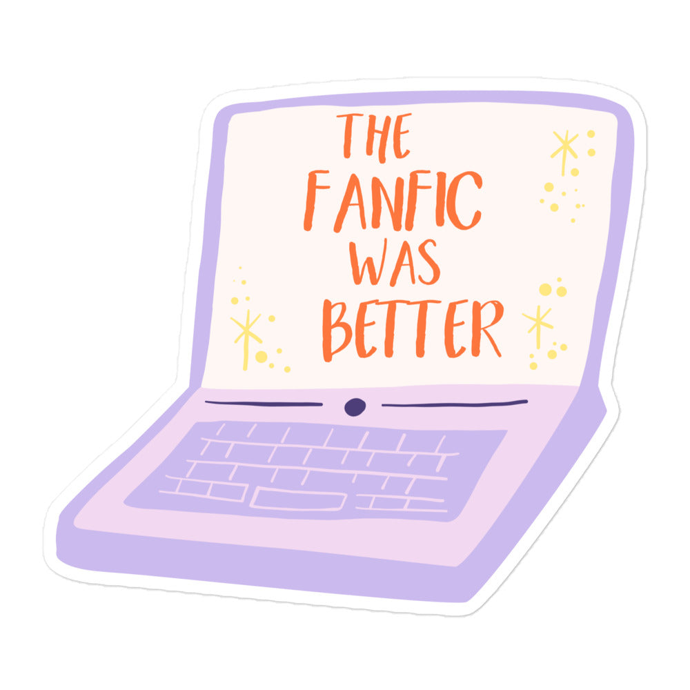 Fanfic Stickers Fanfic Gift Sticker Book Author Reading Writer Romantasy Smut Women ...
