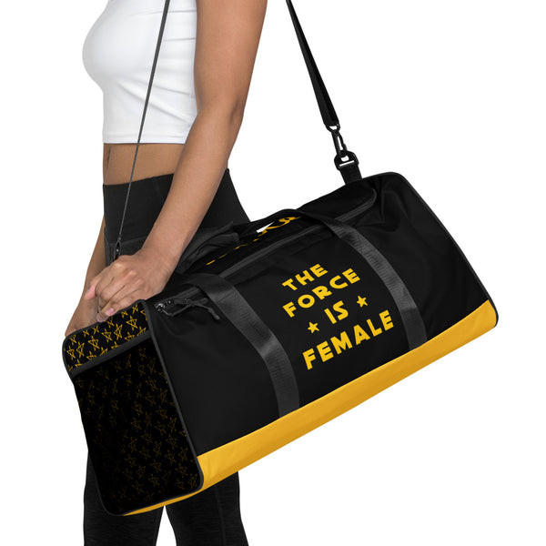 The Force Is Female Personalized Name Duffle Bag