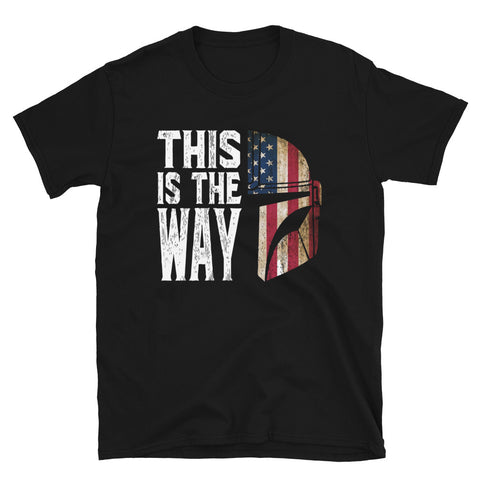 This Is The Way American Flag Helmet Shirt