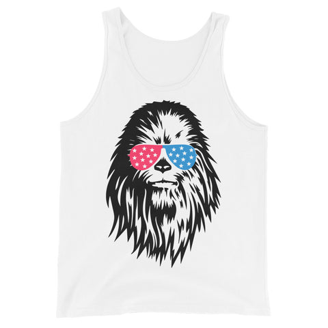 Red, White & Chew-ie Unisex Tank Top