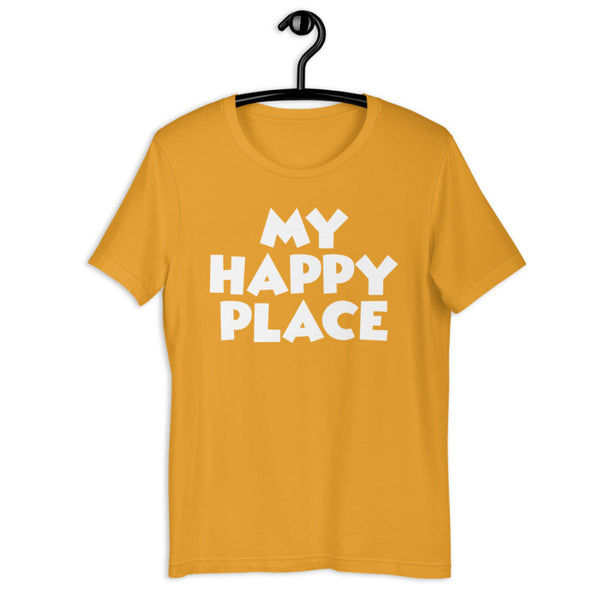 Disney inspired My Happy Place Mickey graphic t-shirt for Disneyland and Disney World fans