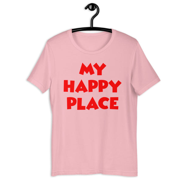Disney inspired My Happy Place Mickey graphic t-shirt for Disneyland and Disney World fans