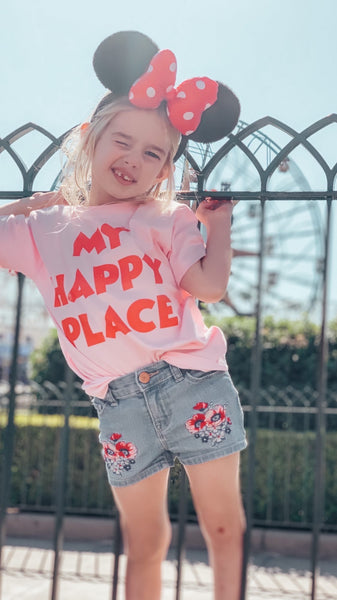 Kids My Happy Place Shirt and Baby Onesie