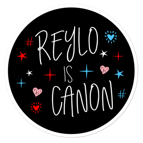 Reylo Is Canon Sticker