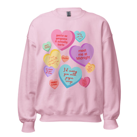 The Swiftie Candy Hearts Sweater