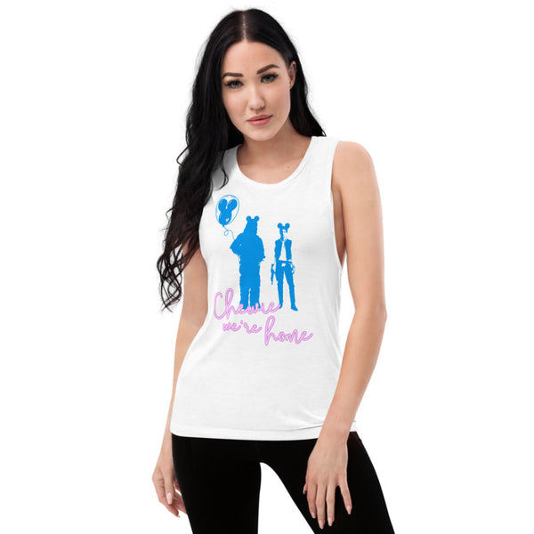 Women’s Chewie We’re Home muscle tank inspired by Star Wars and Galaxy’s Edge